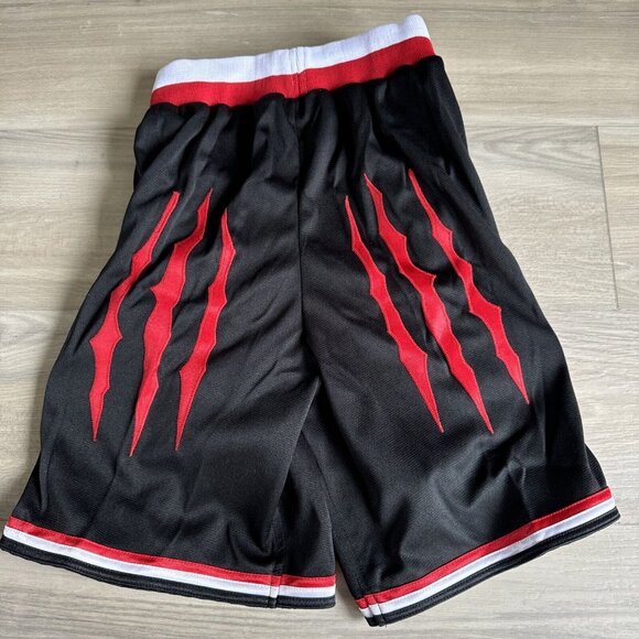 RETRO Mperial Sportswear Wolverine Black & Red YOUTH Basketball Shorts L - Picture 3 of 10